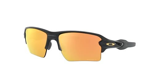 Oakley Men's Oo9188 Flak 2.0 XL Rectangular Sunglasses, Matte Black/Prizm Rose Gold Polarized, 59 mm