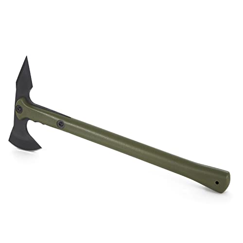 Cold Steel Drop Forged Tomahawk Survival Hatchet - Great for Camping, Survival, Outdoors and Chopping Wood, Trench Hawk - OD Green