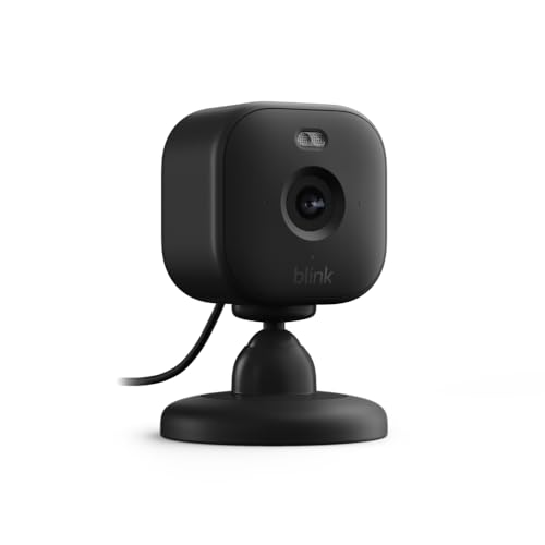 All-new Blink Mini 2 — Plug-in smart security camera, HD night view in color, built-in spotlight, two-way audio, motion detection, Works with Alexa (Black)