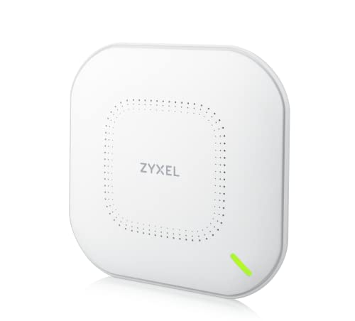 Zyxel True WiFi 6 AX1800 Wireless Gigabit Business Access Point | Mesh, Seamless Roaming, Captive Portal | WPA3 Security | NebulaFlex Hybrid Cloud | POE+ or AC Powered | AC Adapter Included | NWA110AX
