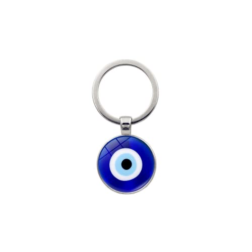 tenghong2021 Evil Eye Keychain Charm Holder Keyring for Women and Men Good Luck Colorful Protection Amulet for Keys -Style 04
