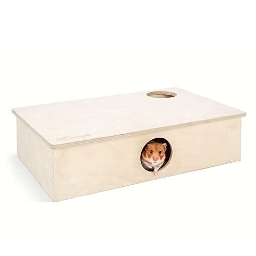 Niteangel Multi-Chamber Hamster House Maze: - Multi-Room Hideouts & Tunnel Exploring Toys for Hamster Gerbils Mice Lemmings (6-Room Large)