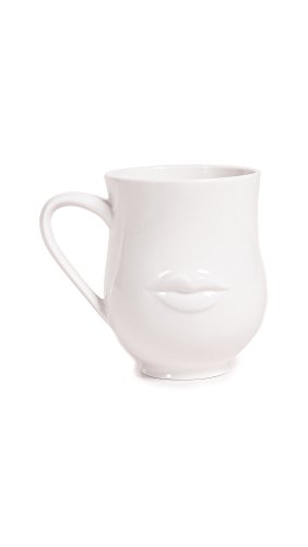 Jonathan Adler Reversible Muse Porcelain Mug, One Size (Pack of 1), White