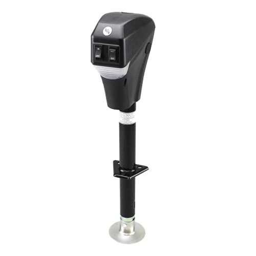 Lippert Power Tongue Jack for A-Frame Travel, Cargo, and Utility Trailers or 5th Wheel RVs - 3,500 lb. Lift Capacity, 18' Vertical Range, 30 AMPS of Power