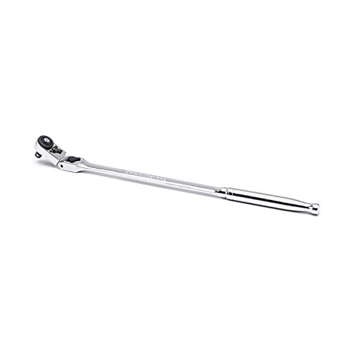 GEARWRENCH 1/4' Drive 72 Tooth Quick Release Locking Flex Slim Head Ratchet, 12' - 81030