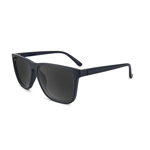 Knockaround Fast Lanes Polarized Sunglasses for Men & Women - Impact Resistant Lenses & Full UV400 Protection, All Black Frames on Black Lenses