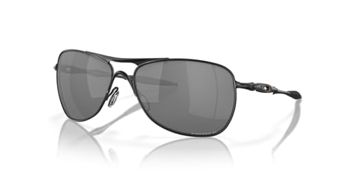 Oakley Men's OO4060 Crosshair Aviator Sunglasses, Matte Black/Prizm Black, 61 mm