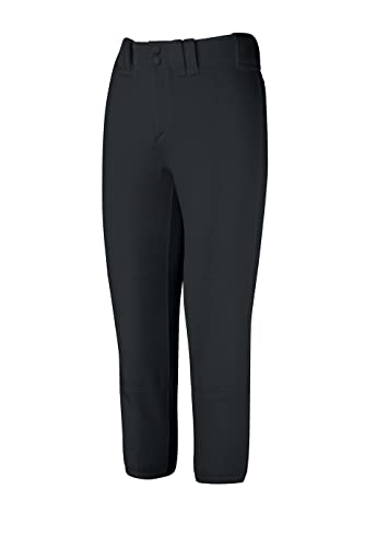 Mizuno Womens Belted Pant (Black, XX-Large