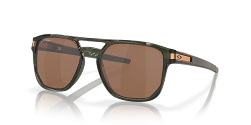 Oakley Men's OO9436 Latch Beta Square Sunglasses, Olive Ink/Prizm Tungsten, 54 mm