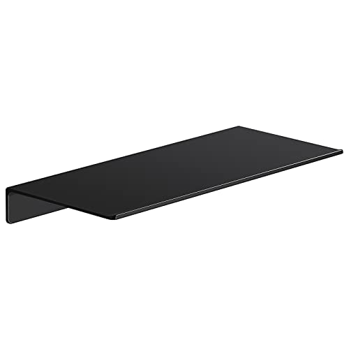 Danpoo Metal Wall Shelf, Black Floating Shelf, Small Bathroom Shelf, 12' Display Shelves for Wall Storage