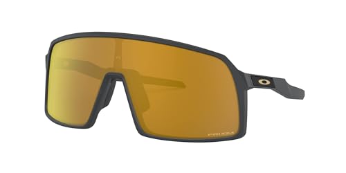 Oakley Men's OO9406 Sutro Rectangular Sunglasses, Matte Carbon/Prizm 24K, 37 mm