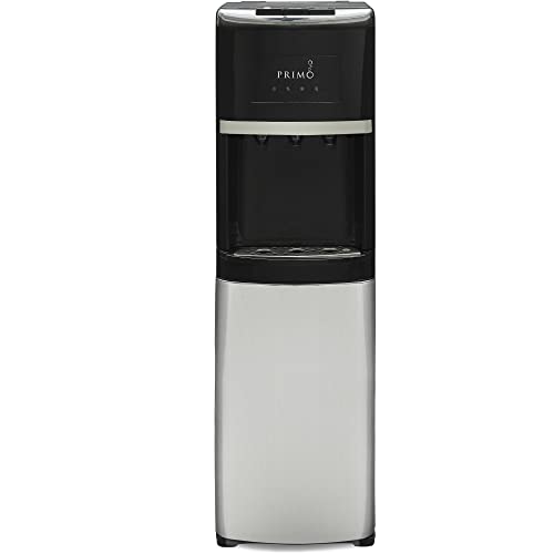 Primo Bottom Loading Water Dispenser, 3 Temp (Hot-Cool-Cold) Water Dispenser for 5 Gallon Bottle w/Child-Resistant Safety Feature [Bright Stainless Door]