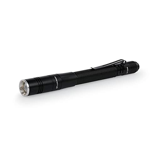 LUXPRO Dual Power Rechargeable Focusing LED Penlight Flashlight with Pocket Clip, 360 Lumen, USB Cable