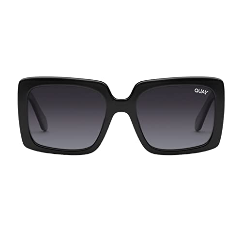 Quay Australia Total Vibe Black/Smoke Polarized Square Sunglasses