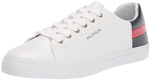 Tommy Hilfiger womens Laddin Sneaker, White Multi, 8.5 US