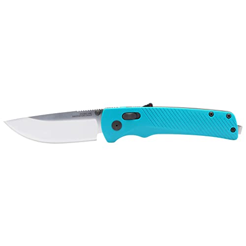 SOG Everyday Carry EDC Ambidextrous D2 Stainless Steel 3.45' Sharp Blade Flash at Petrol Green Folding Knife
