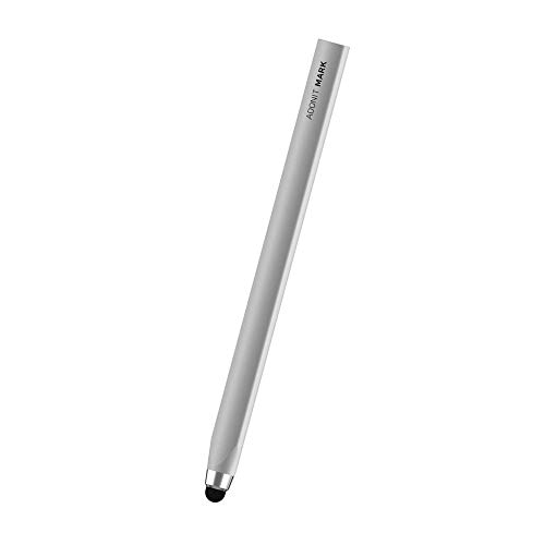 Adonit Mark (Silver) Aluminum Stylus Pens for Capacitive Touch Screen Tablets/Cell Phones (iPad, iPad Air, iPad Mini, iPhone, Kindle and All Android Devices)