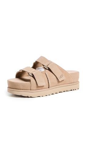 UGG Women's GOLDENSTAR HI Slide Sandal, Sand, 8