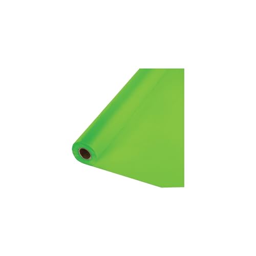 Creative Converting Roll Plastic Table Cover, 100-Feet, Fresh Lime