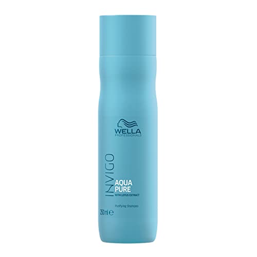 Wella Professionals Invigo Aqua Pure Shampoo, with Caring and Refreshing Ingredients, Extra Scalp Care, 10.1oz