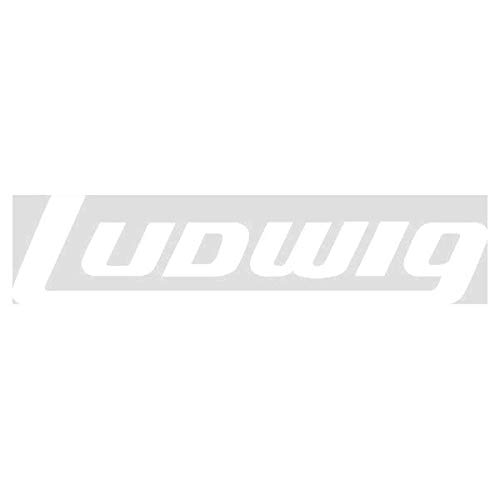 Genuine Ludwig 2.75' x 13' Bass Drum Vinyl Logo Sticker - WHITE, P0414W