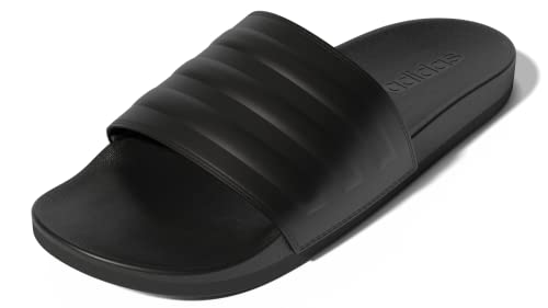 adidas Adult Adilette Comfort Slides Core Black/Core Black/Core Black 9