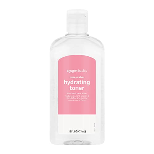 Amazon Basics Rose Water Hydrating Toner, 16 Fluid Ounces, 1-Pack