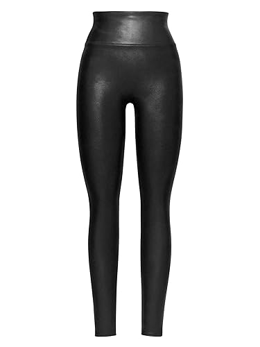 SPANX Faux Leather Leggings for Women Tummy Control Black MD - Regular 30