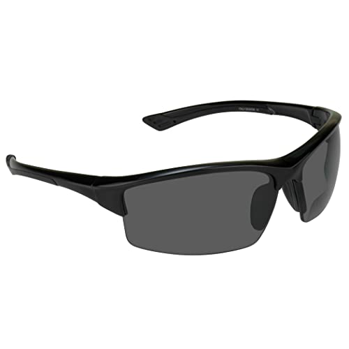 proSPORT Polarized Bifocal Sunglasses Readers Fishing Golf Tennis Cycling Motorcycle Running Driving Gray Lens Men Women +2.75 +1.00 +1.25 +1.50 +1.75 +2.00 +2.25 +2.50 +3.00 +3.50 +4.00