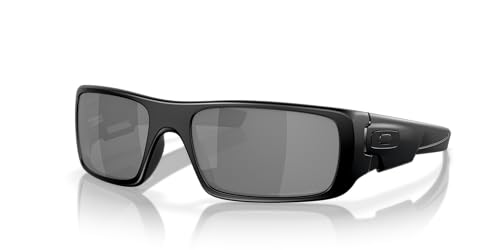 Oakley Men's OO9239 Crankshaft Rectangular Sunglasses, Matte Black/Black Iridium Polarized, 60 mm