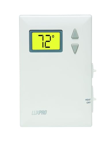 Lux Pro PSD010B Mechanical Non-Programmable Thermostat; 1 Heat Only; Without Fan; Batteries Included