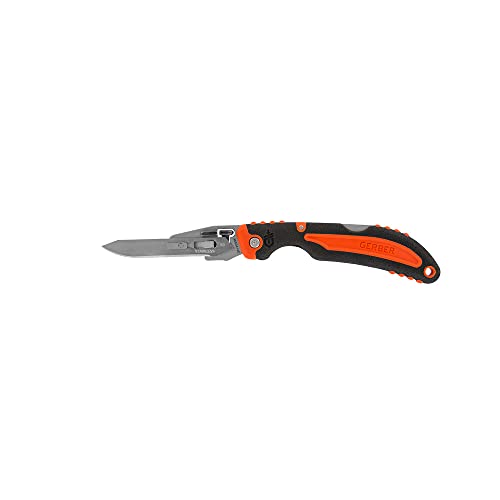 Gerber Gear Vital Pocket Folder with Replacement Blades - 2.8' Exchange-A-Blade - Camping and Survival Knife - Orange