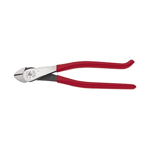 Klein Tools D248-9ST Pliers, Made in USA, Ironworker's Diagonal Cutting Pliers with High Leverage Design Works as Rebar Cutter and Rebar Bender, 9-Inch