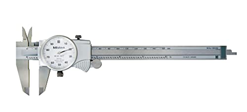 Mitutoyo 505-742J Dial Caliper, 0.1' per Rev, 0-6' Range, 0.001' Accuracy