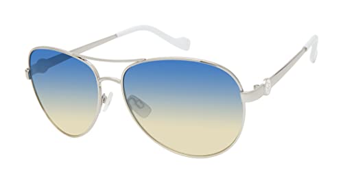Jessica Simpson Women's J5596 Classic Metal Aviator Pilot Sunglasses with UV400 Protection - Glamorous Sunglasses for Women, 60mm