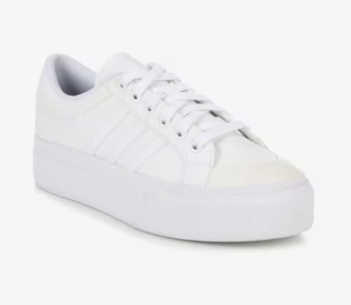 adidas Women's Bravada 2.0 Platform Shoe Sneaker, White/White/Chalk White, 9