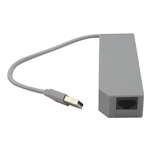 Xspeedonline USB 10/100Mbps Ethernet Network Adapter for Nintendo Wii/Wii U/Switch, grey