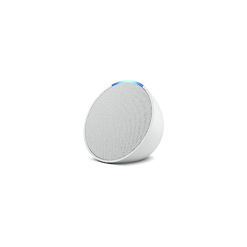 Amazon Echo Pop | Full sound compact smart speaker with Alexa | Glacier White