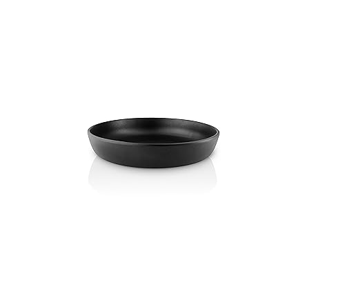 Eva Solo | Nordic kitchen Shallow 10 inch Salad Bowl Ø25 cm | Salad bowl in the rustic Nordic kitchen tableware range for elegant and stylish serving | Black