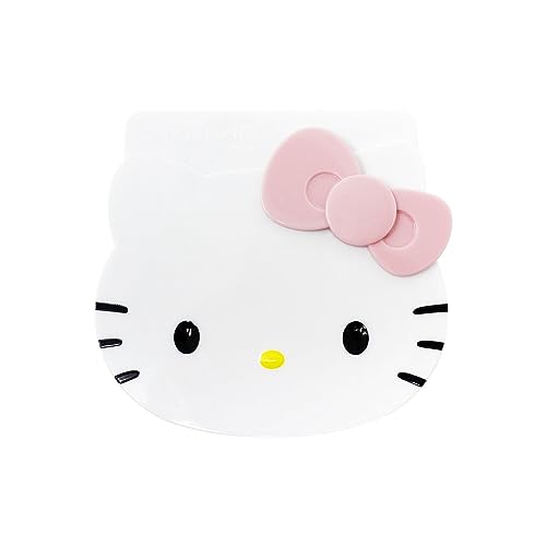 The Crème Shop Hello Kitty On-The-Go Compact Mirror Dual-Sided HD Mirrors with 1x and 2X Magnification, Perfect Travel Size for Touch-Ups from Every Angle