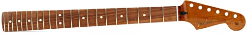 Fender Stratocaster Neck, Roasted Maple, Flat Oval, 22 Jumbo Frets, Pau Ferro Fingerboard