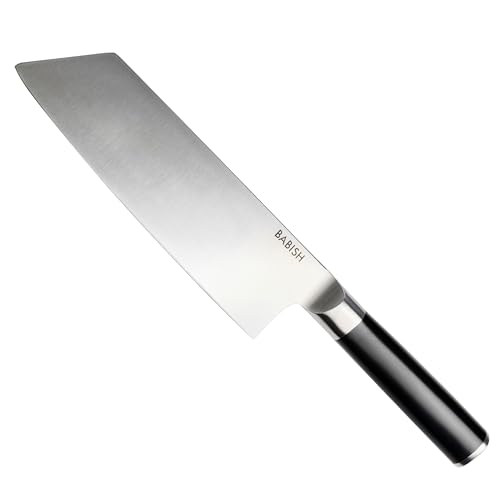 Babish High-Carbon 1.4116 German Steel Cutlery, 7.5' Clef (Cleaver + Chef) Kitchen Knife, Good Housekeeping Standout Knife of 2022