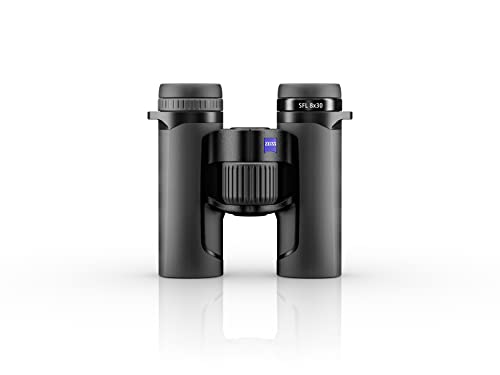 ZEISS SFL Binoculars 8x30 Lightweight, Compact, Waterproof, Ultra-High Definition Coated Glass for Bird Watching, and Hunting for Twilight and Low Light Wildlife Observation with SmartFocus, Black