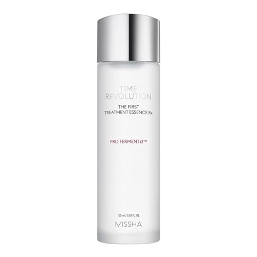 MISSHA Time Revolution The First Treatment Essence RX 150ml - Essence/Toner that Moisturizes and Smoothes the Skin Creating A Clean Base - Amazon Code verified for Authenticity
