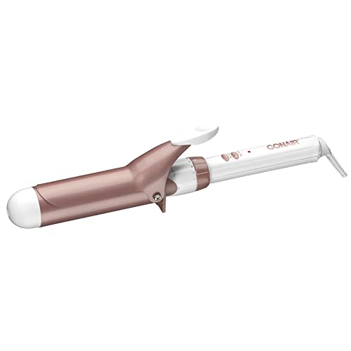 Conair Double Ceramic 1 1/2-Inch Curling Iron, 1 ½ inch barrel produces soft waves – for use on medium and long hair