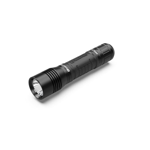 LUXPRO Pro Series 800 Lumen LED Rechargeable Flashlight - Features Patented TackGrip with Aircraft-Grade Aluminum and LPE Optics - Camping Accessories with Micro USB Charge Port - Batteries Included