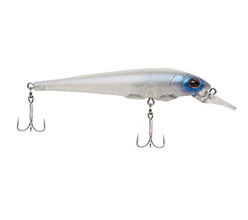 Berkley Hit Stick Fishing Lure, Ghost White, 1/4 oz, 3 1/2in | 9cm Crankbaits, Largest Rolling Action of Any Berkley Hard Bait, Equipped with Sharp Fusion19 Hook