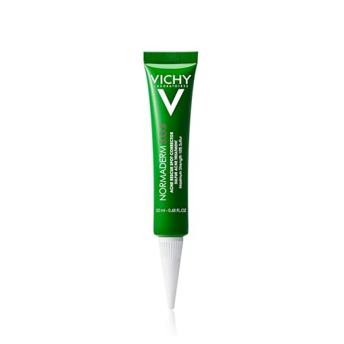 Vichy Normaderm S.O.S Acne Rescue Spot Corrector, Acne Spot Treatment for Face with 10% Sulfur, Niacinamide & Glycolic Acid, Blemish Remover and Pimple Cream to Reduce Breakouts for Sensitive Skin