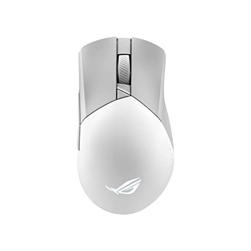 ASUS ROG Gladius III Wireless Gaming Mouse, 36000 DPI, 6 Buttons, Replaceable Switches, Paracord Cable - White