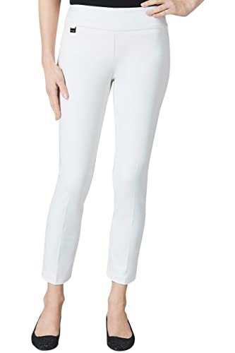 LISETTE L MONTREAL Pants, Slim Ankle Dream Pants, Kathryn PDR, Style 17601, Inseam 28 inches Color White Size 2